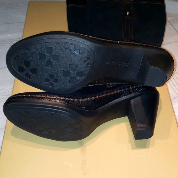 Naturalizer N5 New DANDY Knee High Comfort Fashion Suede & Leather Boot BLACK 10 - Picture 13 of 16